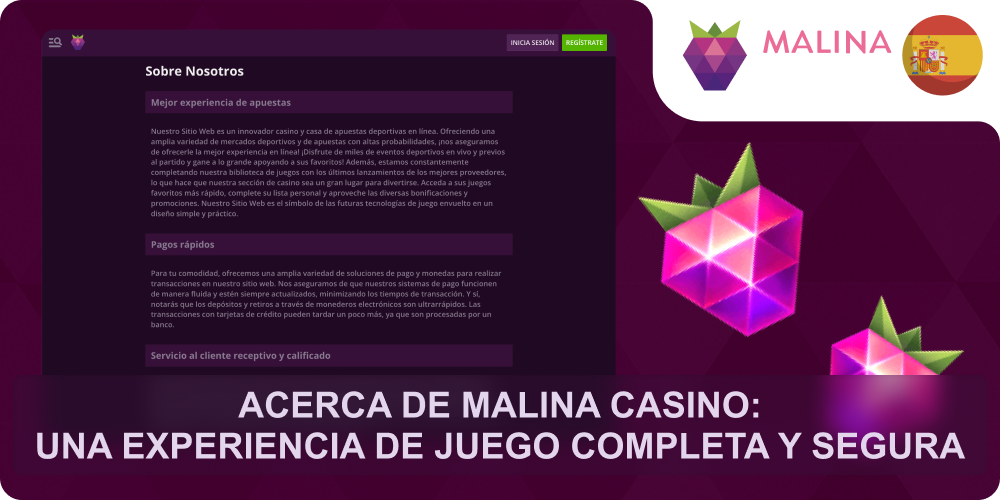 Sobre Malina Casino experiencia segura