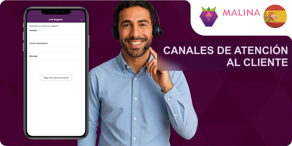 Atención al cliente Malina Casino