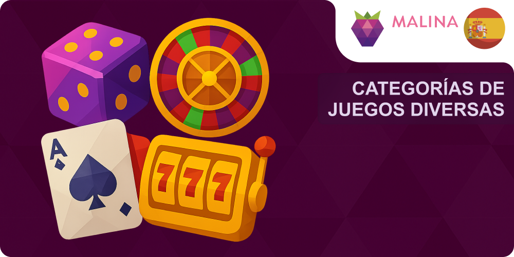 Juegos variados en Malina Casino