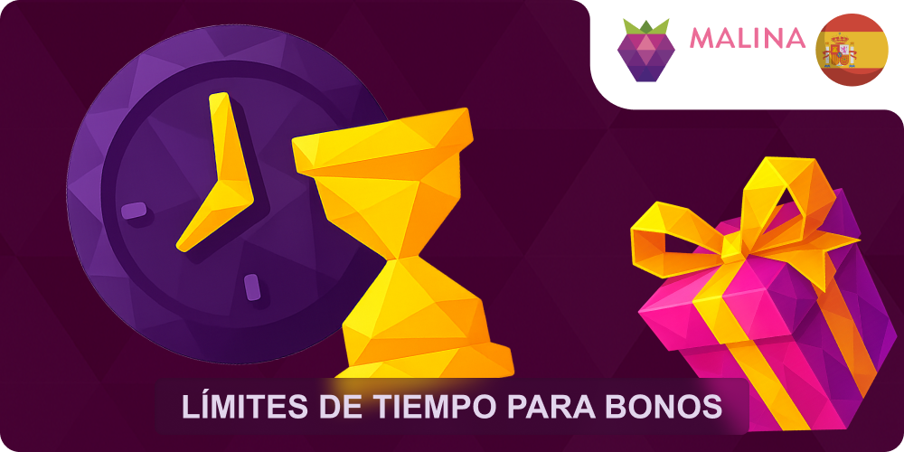 Tiempo limitado bonos Malina Casino
