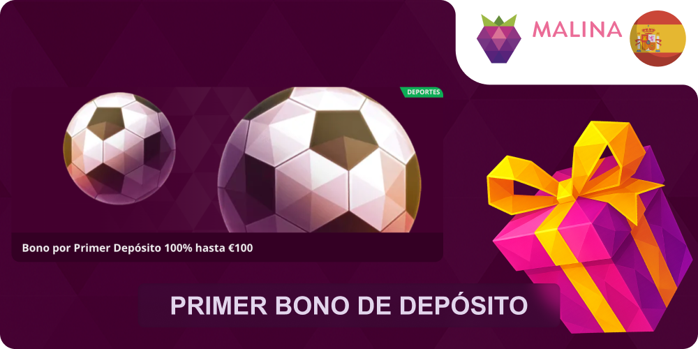 Primer bono Malina Casino 100%
