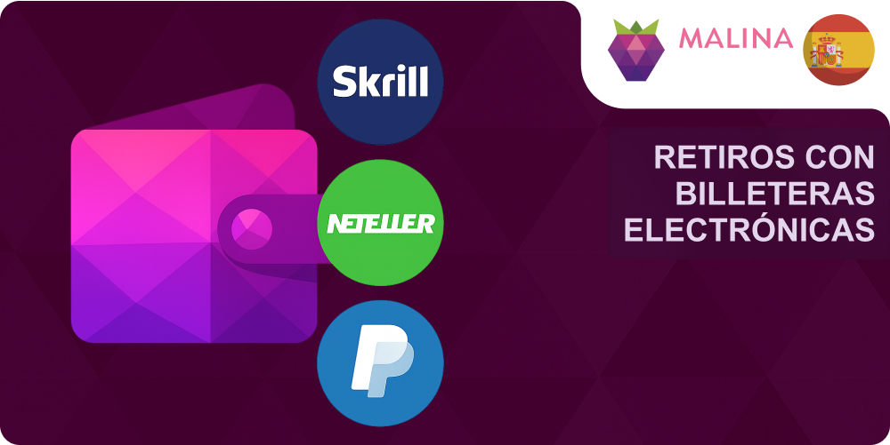 Retiro por e-wallet Malina Casino