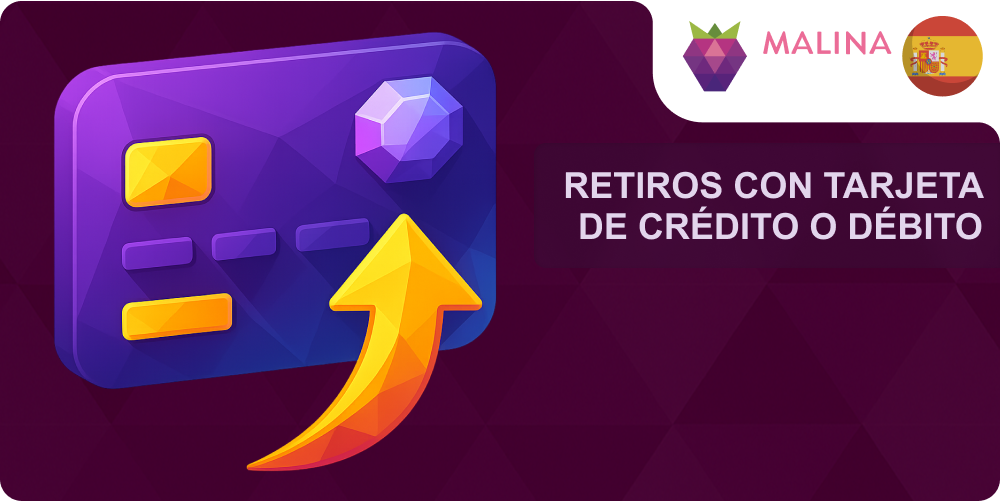 Retiro a tarjeta Malina Casino